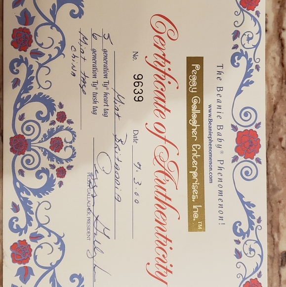 Ty Beanie Baby - BRITANNIA the Bear MINT with MINT TAGS. - Picture 5 of 6